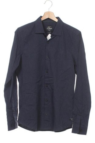 Pánska košeľa  S.Oliver, Veľkosť S, Farba Modrá, 98% bavlna, 2% elastan, Cena  43,30 €