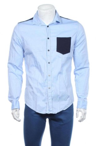 Herrenhemd Zara Man, Größe L, Farbe Blau, Baumwolle, Preis 18,09 €