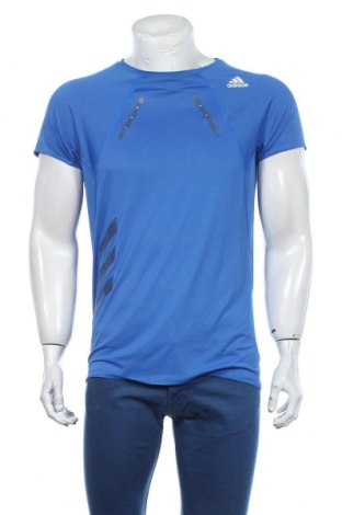 Tricou de bărbați Adidas, Mărime S, Culoare Albastru, Poliester, elastan, Preț 158,88 Lei