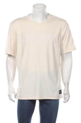 Herren T-Shirt Adidas, Größe L, Farbe Ecru, 80% Polyester, 20% Elastan, Preis 30,23 €