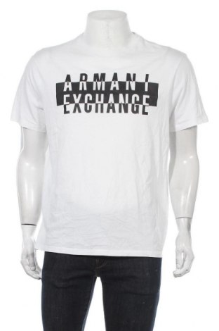 Мъжка тениска Armani Exchange, Размер XL, Цвят Бял, Цена 57,40 лв.