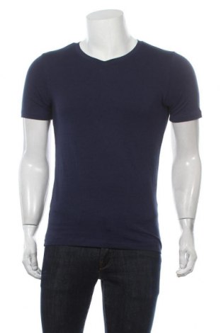 Мъжка тениска Christian Berg, Размер S, Цвят Син, 45% модал, 45% памук, 10% еластан, Цена 23,40 лв.