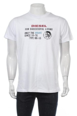Pánské tričko  Diesel, Velikost XL, Barva Bílá, Bavlna, Cena  1 294,00 Kč