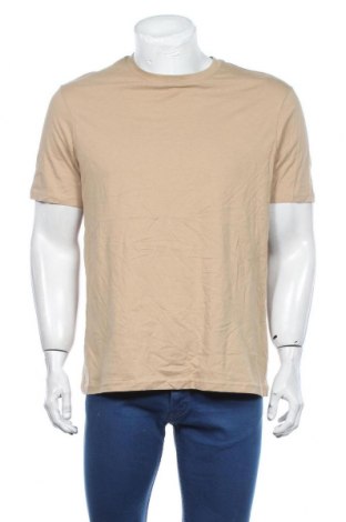 Herren T-Shirt George, Größe M, Farbe Beige, Baumwolle, Preis 12,37 €