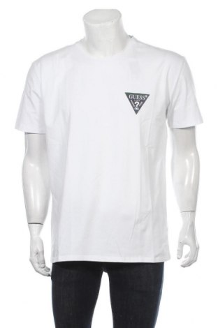 Ανδρικό t-shirt Guess, Μέγεθος XXL, Χρώμα Λευκό, 95% βαμβάκι, 5% ελαστάνη, Τιμή 24,53 €