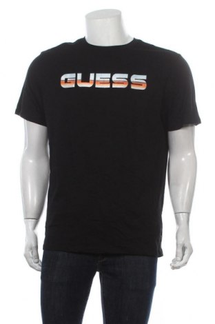 Tricou de bărbați Guess, Mărime L, Culoare Negru, Bumbac, Preț 193,42 Lei