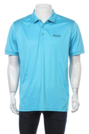 Tricou de bărbați Hugo Boss, Mărime XL, Culoare Albastru, 95% poliester, 5% elastan, Preț 258,63 Lei