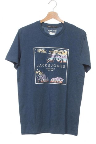 Herren T-Shirt Jack & Jones, Größe S, Farbe Blau, Baumwolle, Preis 11,37 €