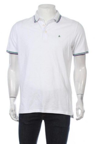 Мъжка тениска Jack & Jones, Размер XL, Цвят Бял, Памук, Цена 31,85 лв.