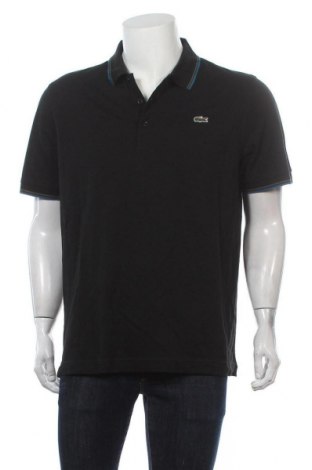 Tricou de bărbați Lacoste, Mărime XL, Culoare Negru, Bumbac, Preț 303,95 Lei