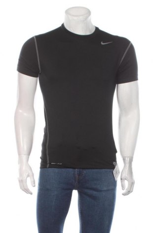 Мъжка тениска Nike, Размер L, Цвят Черен, 84% полиестер, 16% еластан, Цена 24,19 лв.