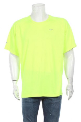 Мъжка тениска Nike Running, Размер XXL, Цвят Жълт, Полиестер, Цена 22,13 лв.