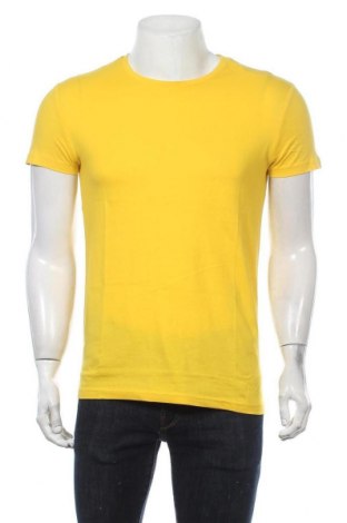 Herren T-Shirt Pier One, Größe S, Farbe Gelb, Baumwolle, Preis 11,21 €