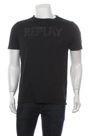 Herren T-Shirt Replay, Größe L, Farbe Schwarz, Baumwolle, Preis 36,34 €