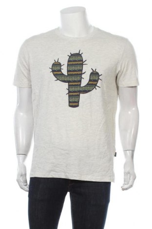 Męski T-shirt Springfield, Rozmiar L, Kolor Szary, 99% bawełna, 1% wiskoza, Cena 54,11 zł
