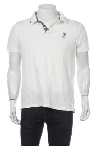 Мъжка тениска U.S. Polo Assn., Размер L, Цвят Бял, Памук, Цена 35,70 лв.