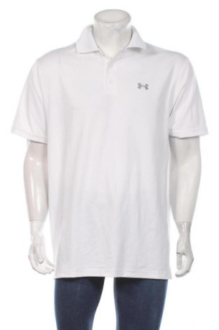 Мъжка тениска Under Armour, Размер XL, Цвят Бял, 95% полиестер, 5% еластан, Цена 37,80 лв.
