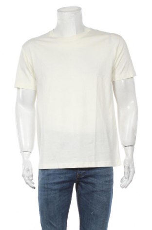 Herren T-Shirt Weekday, Größe XS, Farbe Ecru, Baumwolle, Preis 12,45 €