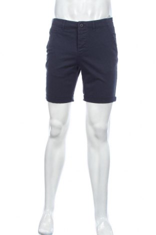 Pantaloni scurți de bărbați Jack & Jones, Mărime M, Culoare Albastru, 98% bumbac, 2% elastan, Preț 147,53 Lei