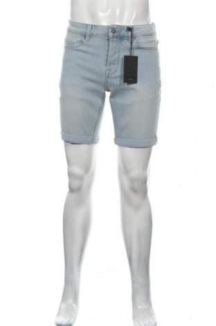 Pantaloni scurți de bărbați Only & Sons, Mărime S, Culoare Albastru, 79% bumbac, 20% poliester, 1% elastan, Preț 104,77 Lei
