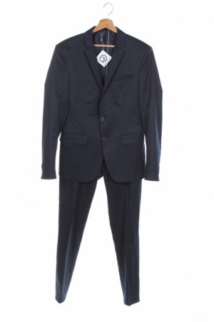 Pánsky oblek  Zara Man, Veľkosť S, Farba Modrá, 71% polyester, 26% viskóza, 3% elastan, Cena  29,48 €