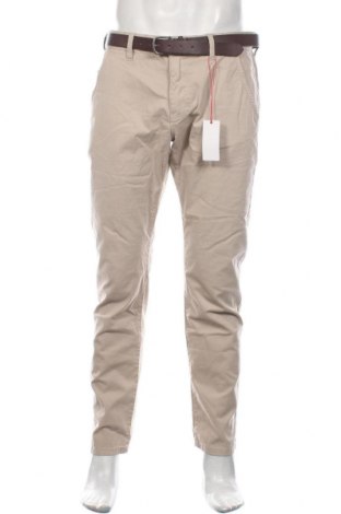 Мъжки панталон S.Oliver, Размер L, Цвят Бежов, 98% памук, 2% еластан, Цена 59,77 лв.