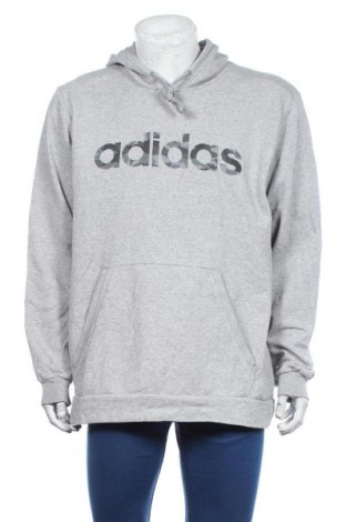 Herren Sweatshirt Adidas, Größe XL, Farbe Grau, 70% Baumwolle, 30% Polyester, Preis 22,27 €