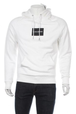 Herren Sweatshirt Calvin Klein Jeans, Größe M, Farbe Ecru, 80% Baumwolle, 20% Polyester, Preis 59,10 €
