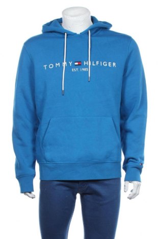 Pánska mikina  Tommy Hilfiger, Veľkosť L, Farba Modrá, 64% bavlna, 36% polyester, Cena  75,41 €