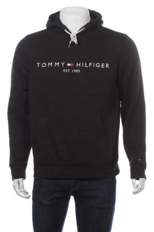 Męska bluza Tommy Hilfiger, Rozmiar L, Kolor Czarny, 64% bawełna, 36% poliester, Cena 363,83 zł