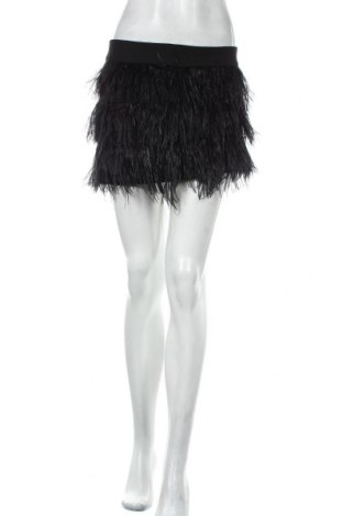 Φούστα Zara Trafaluc, Μέγεθος M, Χρώμα Μαύρο, Πολυεστέρας, βισκόζη, ελαστάνη, φυσικά φτερά, Τιμή 17,94 €