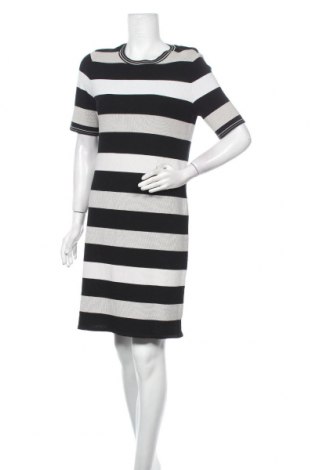 Kleid Marc Cain, Größe L, Farbe Schwarz, 50% Baumwolle, 40% Viskose, 10% Polyester, Preis 108,56 €