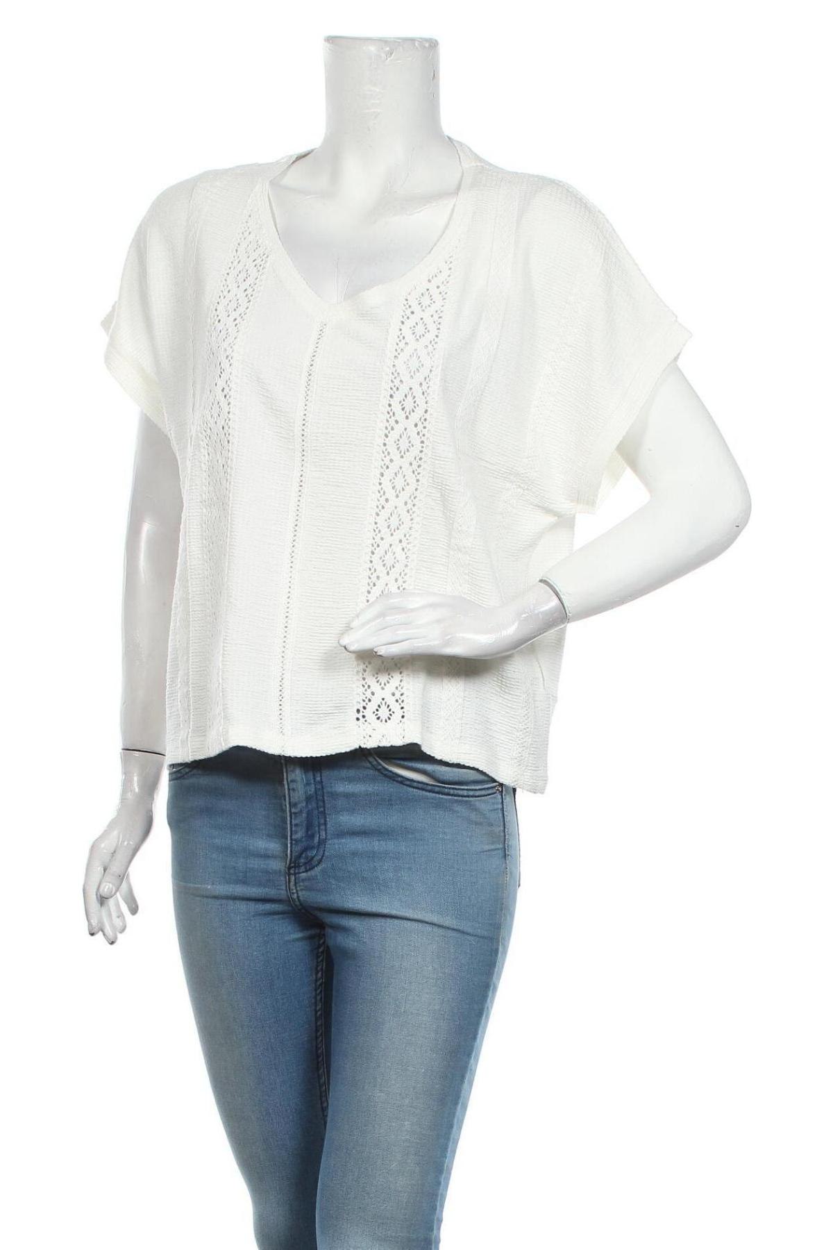 Γυναικεία μπλούζα Mavi, Μέγεθος L, Χρώμα Λευκό, 95% βισκόζη, 4% πολυεστέρας, 1% ελαστάνη, Τιμή 14,25 €