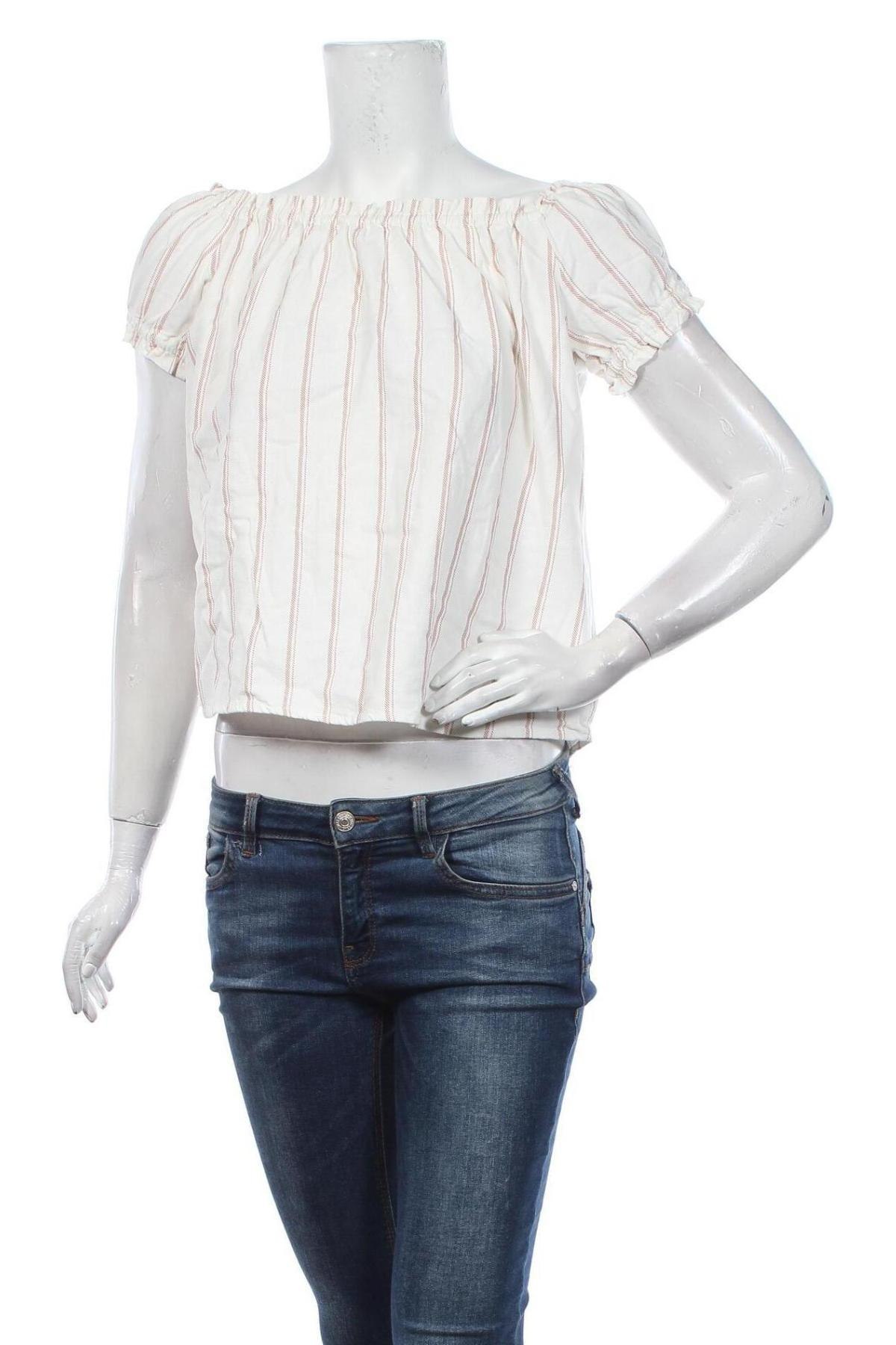 Γυναικεία μπλούζα Vero Moda, Μέγεθος S, Χρώμα Εκρού, 55% λινό, 45% βισκόζη, Τιμή 15,20 €