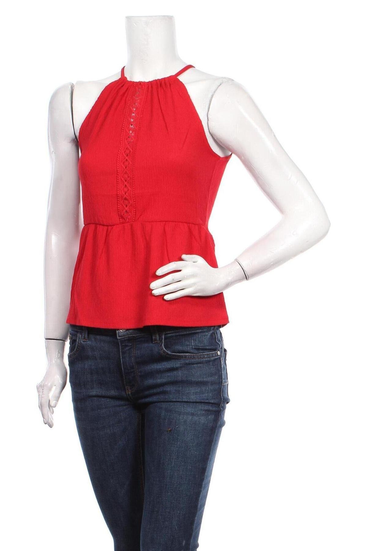 Γυναικείο αμάνικο μπλουζάκι Anna Field, Μέγεθος S, Χρώμα Κόκκινο, 95% πολυεστέρας, 5% ελαστάνη, Τιμή 7,48 €