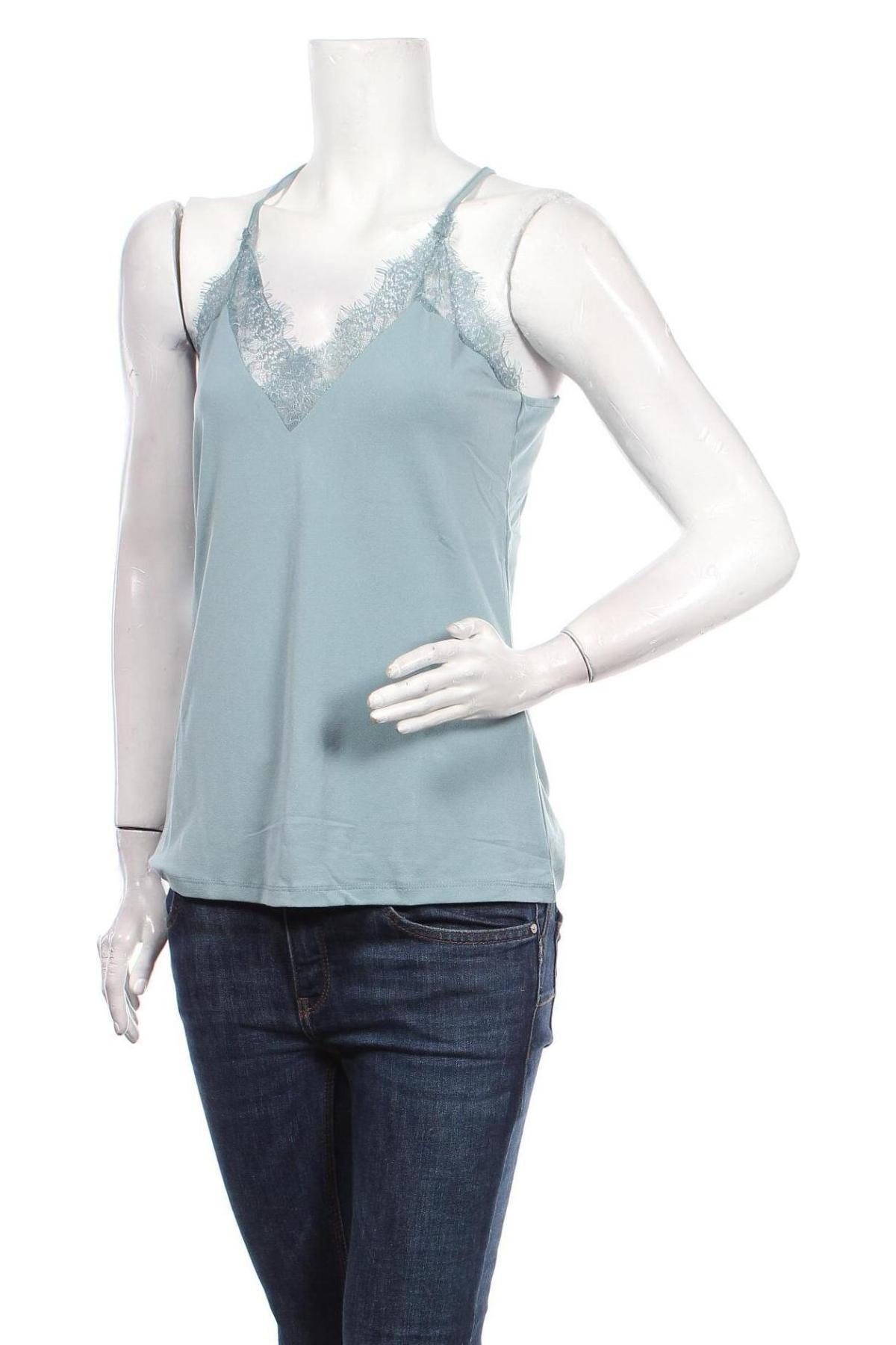 Γυναικείο αμάνικο μπλουζάκι Vero Moda, Μέγεθος S, Χρώμα Μπλέ, 95% πολυεστέρας, 5% ελαστάνη, Τιμή 8,41 €