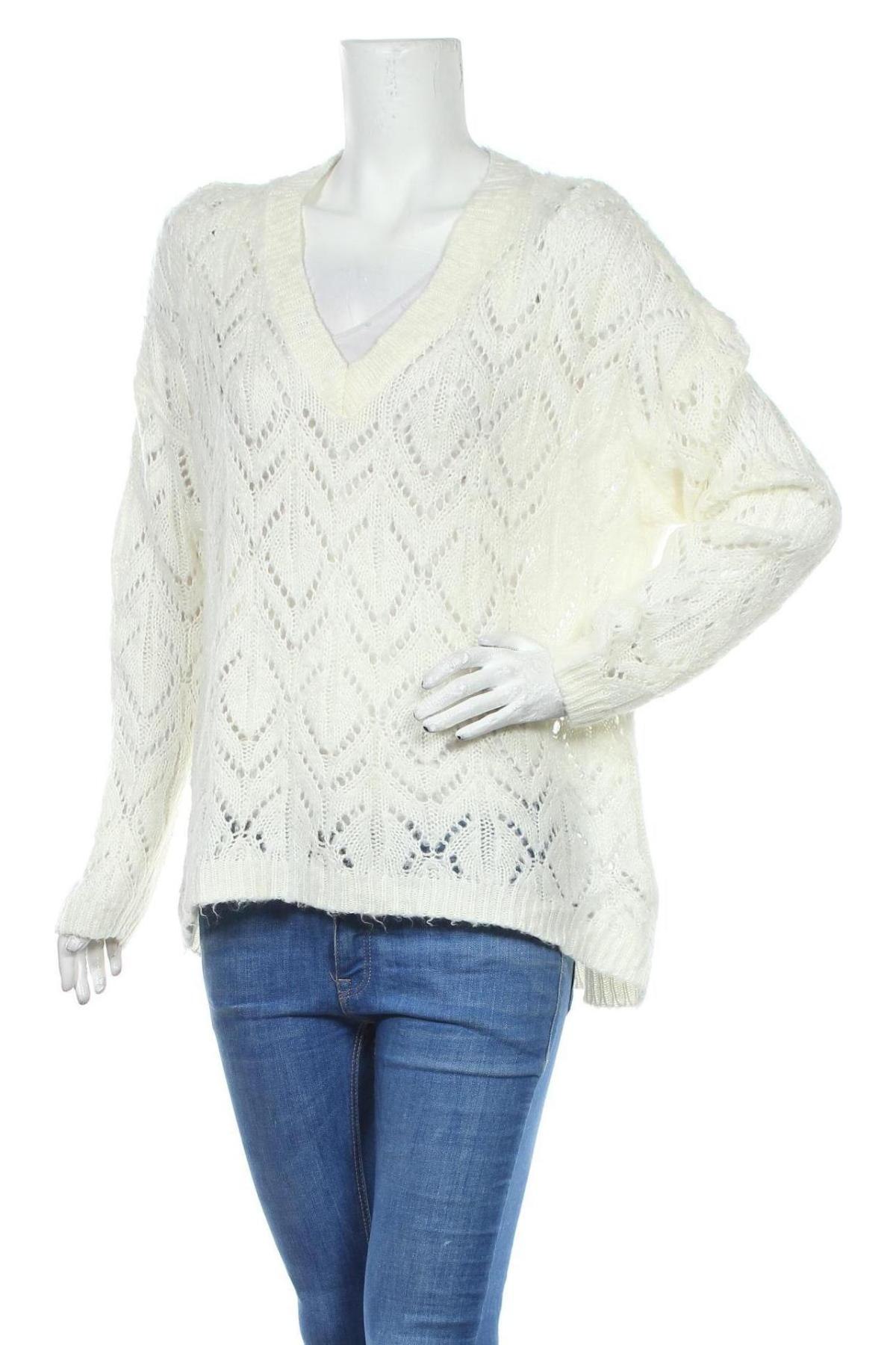 Damski sweter American Eagle, Rozmiar L, Kolor Biały, Cena 153,53 zł