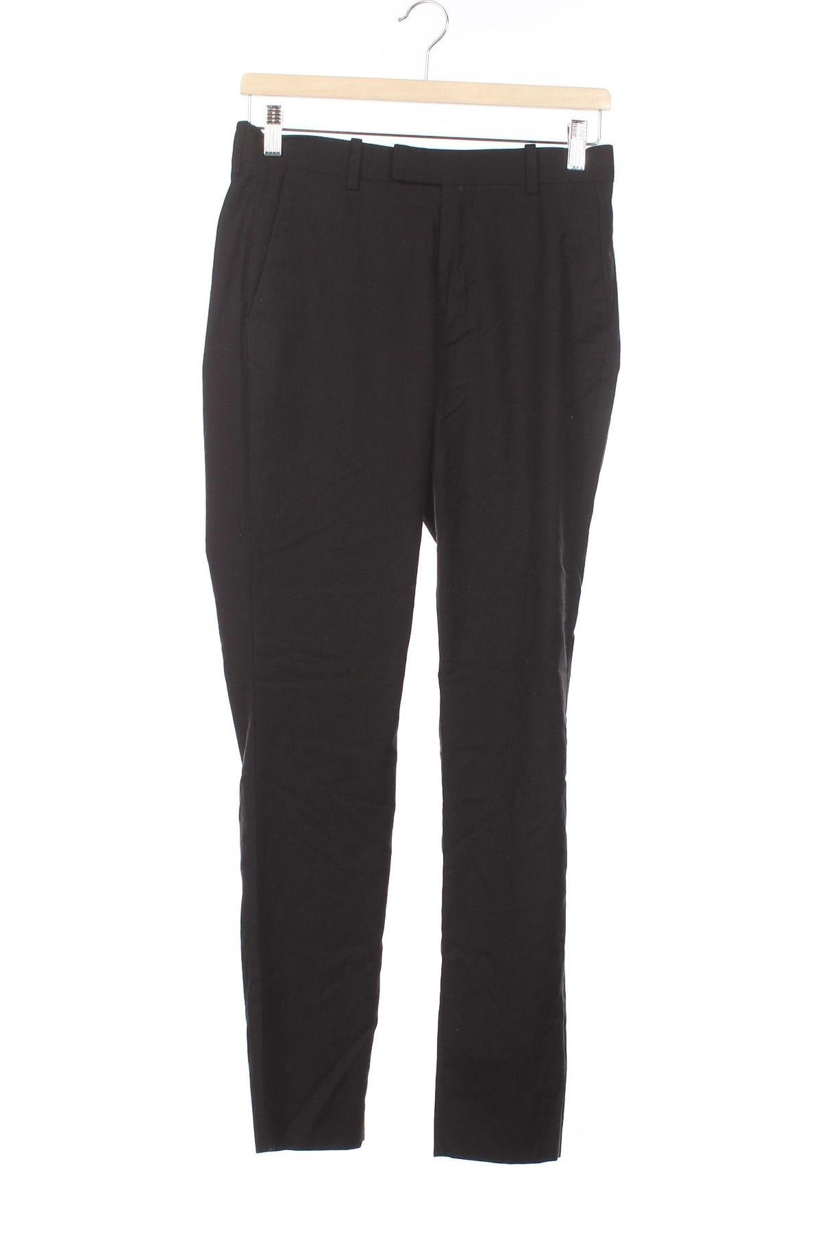 Pánské kalhoty  H&M, Velikost S, Barva Černá, Cena  45,00 Kč