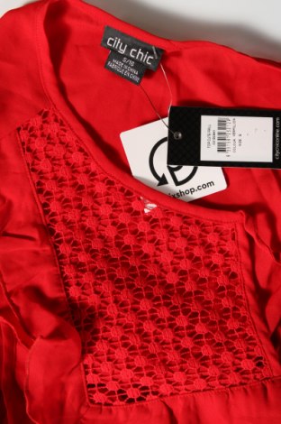 Γυναικεία μπλούζα City Chic, Μέγεθος S, Χρώμα Κόκκινο, Τιμή 3,68 €