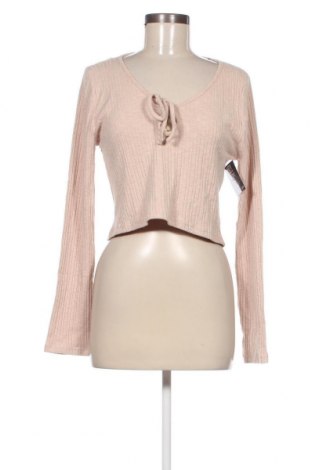 Γυναικεία μπλούζα Nly Trend, Μέγεθος XL, Χρώμα  Μπέζ, Τιμή 2,88 €