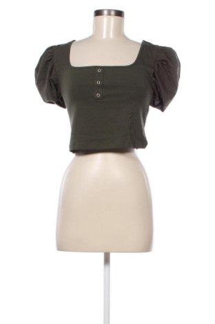Дамска блуза Pieces, Размер L, Цвят Зелен, Цена 7,60 лв.