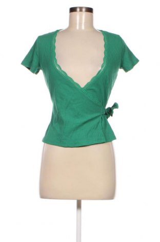 Дамска блуза Promod, Размер M, Цвят Зелен, Цена 24,00 лв.