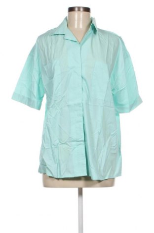 Γυναικείο πουκάμισο SHEIN, Μέγεθος L, Χρώμα Πράσινο, Τιμή 4,12 €