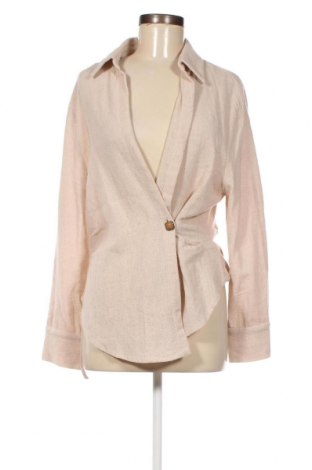 Γυναικείο πουκάμισο Zara, Μέγεθος M, Χρώμα  Μπέζ, Τιμή 10,23 €