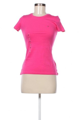 Damski T-shirt Tommy Hilfiger, Rozmiar XS, Kolor Różowy, Cena 181,25 zł