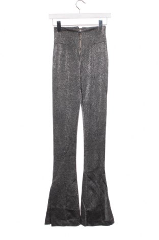 Pantaloni de femei Bershka, Mărime XS, Culoare Argintiu, Preț 151,32 Lei