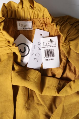 Дамски панталон Sage The Label, Размер M, Цвят Жълт, Цена 146,00 лв.
