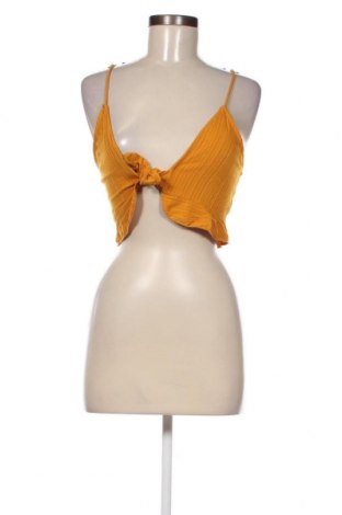 Γυναικείο αμάνικο μπλουζάκι Bershka, Μέγεθος M, Χρώμα Πορτοκαλί, Τιμή 2,92 €