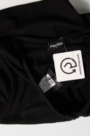 Γυναικείο αμάνικο μπλουζάκι Pieces, Μέγεθος XL, Χρώμα Μαύρο, Τιμή 3,06 €