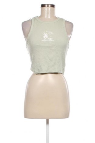 Γυναικείο αμάνικο μπλουζάκι Pull&Bear, Μέγεθος L, Χρώμα Πράσινο, Τιμή 4,54 €